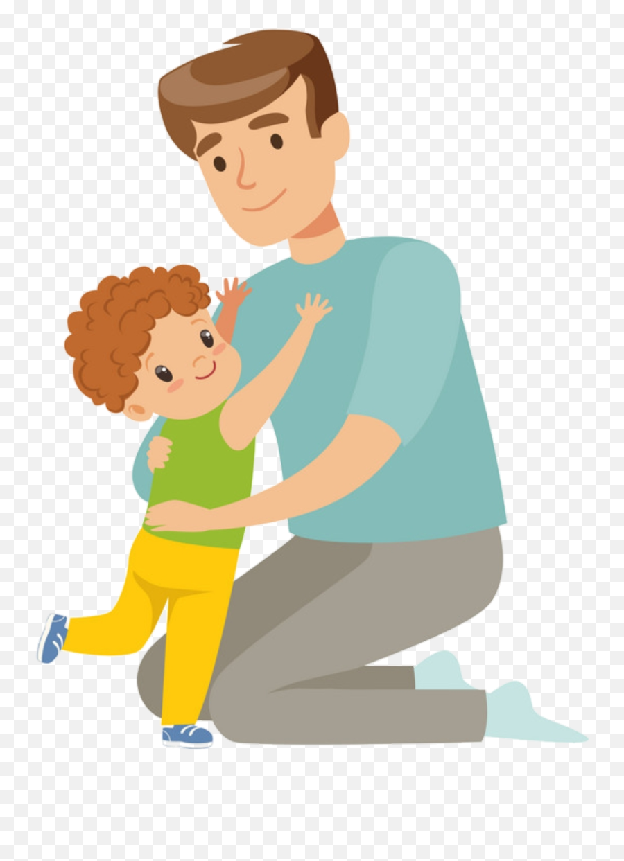 Dad Father Family Sticker By Jantwelayh - Papa Umarmt Kind Clipart Emoji,Father Emoji