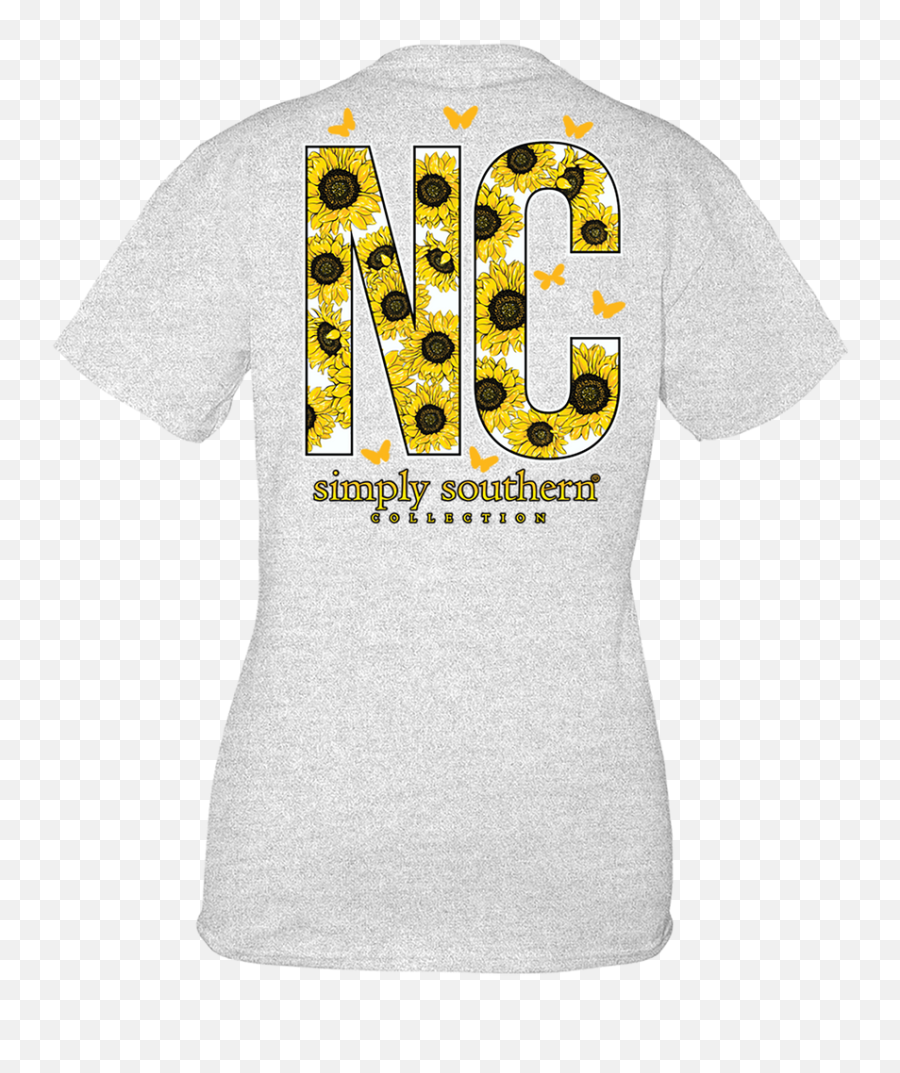 North Carolina - Nc Sunflowers Ss S21 Adult Tshirt Emoji,Ukraine Sunflower Emoji