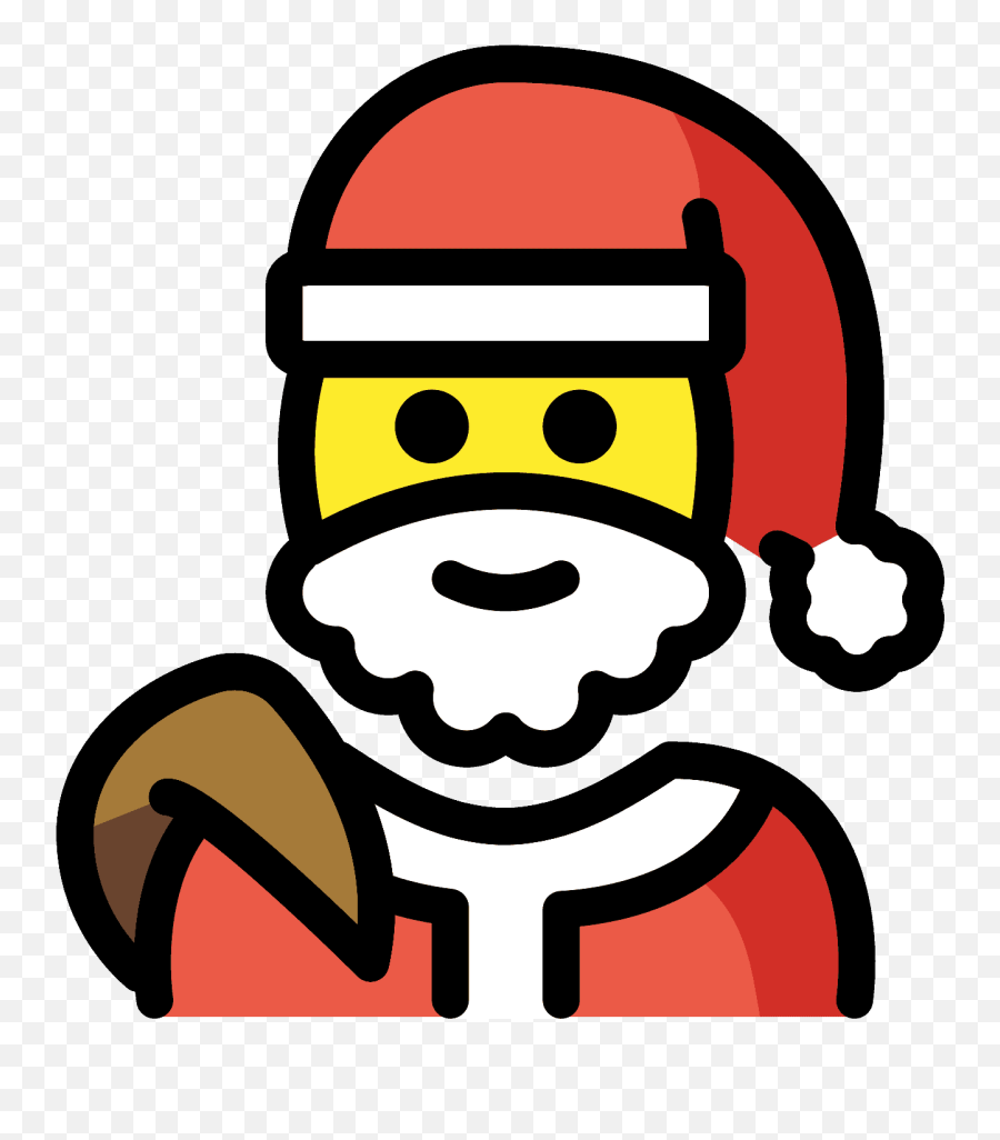 Santa Claus Emoji Clipart,Santa Emoji