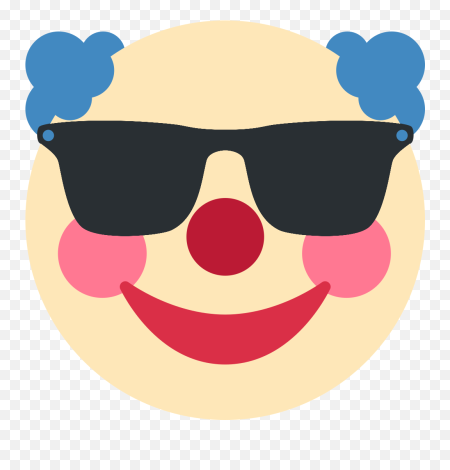Discord Clown Emoji Png,Glasses Emoji