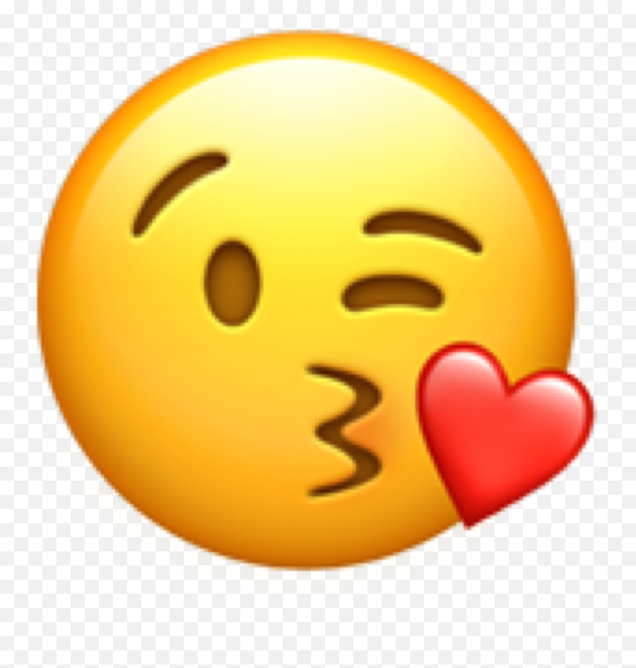 Kiss Sticker - Heart Kiss Emoji Transparent,Emoji Photo Sticker