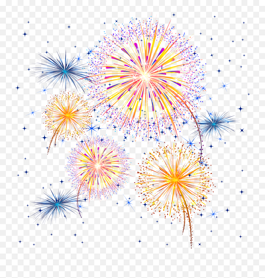 Fireworks Sticker - Transparent Background Firework Png Transparent Emoji,Fireworks Emoji Png