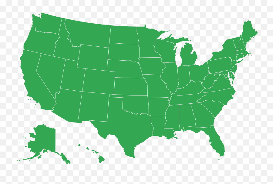 Covid - Blank Usa Map Green Emoji,Emotion Golf Cart