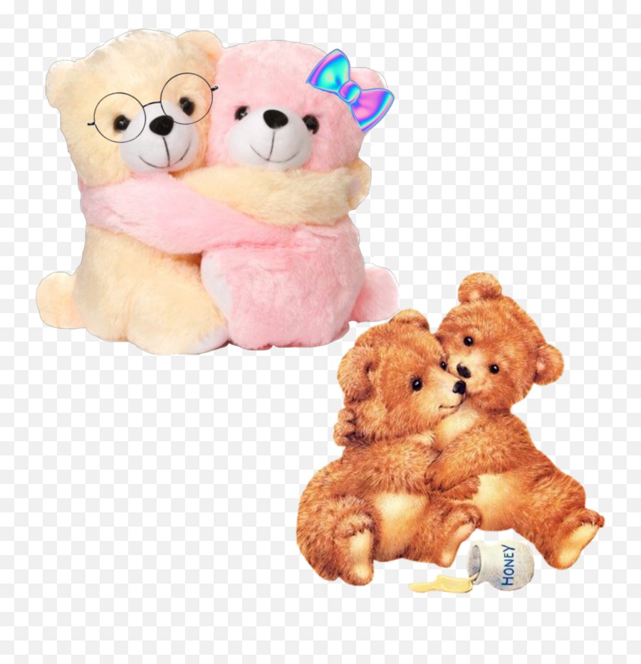 Largest Collection Of Free - Toedit Stuffed Animals Stickers Teddy Bear Cute Couple Emoji,Emoji Stuffed Toys