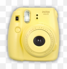 Discover Trending Camera Stickers Picsart - Yellow Polaroid Camera Png Emoji,Camera Emoji Transparent