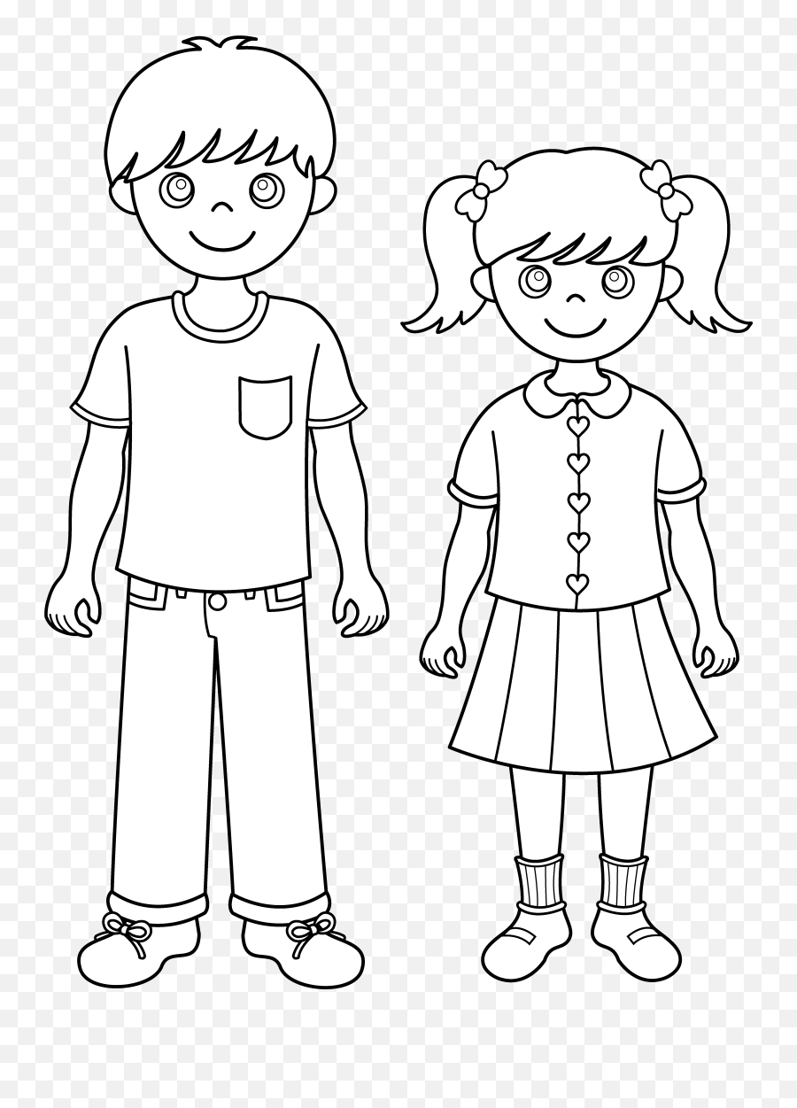Free Black And White Sisters Download Free Clip Art Free - Easy Big Brother And Little Sister Drawings Emoji,Sister Emoji