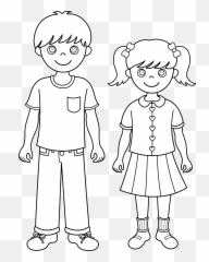 Free Black And White Sisters Download Free Clip Art Free - Easy Big Brother And Little Sister Drawings Emoji,Sister Emoji