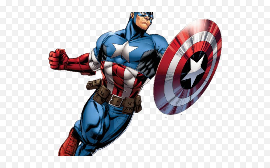 Captain America Clipart Transparent - Comic Captain America Png Emoji,Captain America Emoji