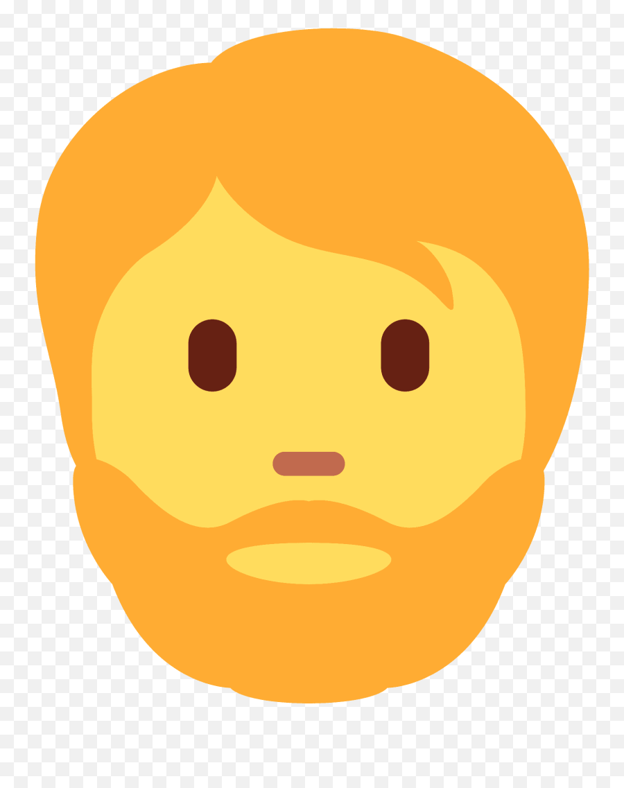 Beard Emoji Clipart - Beard Man Emoji,Man Up Emoji