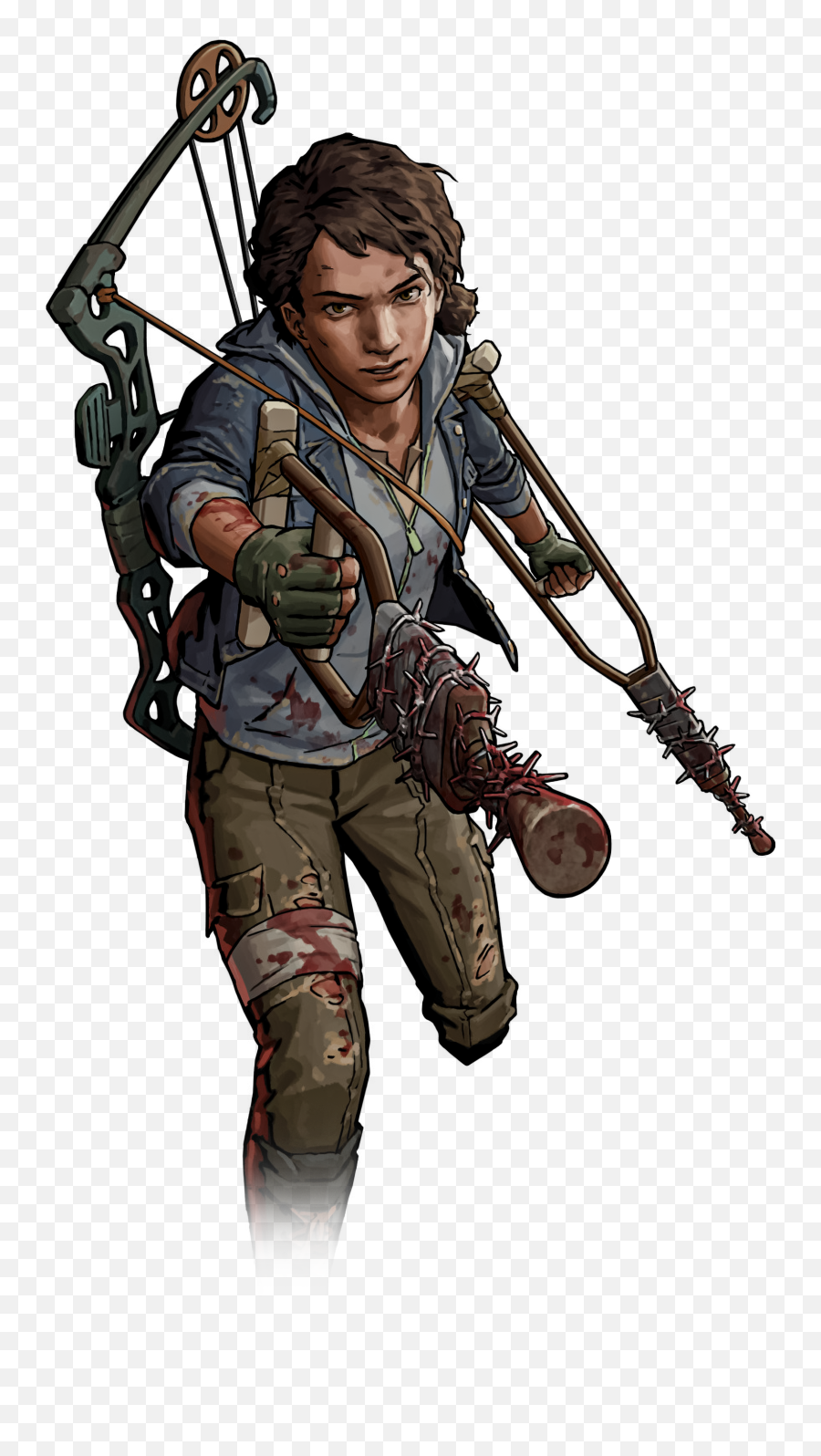 Rts Clementine Wallpaper - Clementine Wooden Leg Emoji,Clementine The Walking Dead Emotions