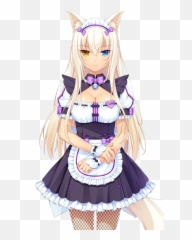 Coconut Nekopara Neko Cat Sticker By Little Freak - Nekopara Coconut Emoji,Freaked Out Anime Emoji