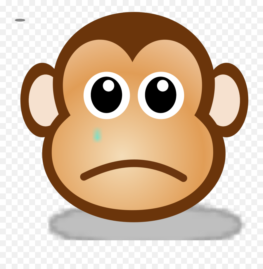 Sad Monkey Face 2 Png Svg Clip Art For Web - Download Clip Monkey Kids Emoji,Sad Angry Emoji