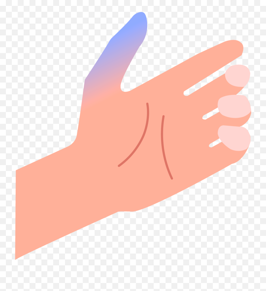 Thumb Numbness - Tip Of My Thumb Is Numb Emoji,Chopped Finger Emoticon
