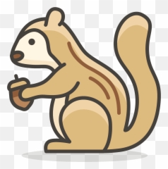 Chipmunk Free Icon Of 780 Free Vector Emoji - Esquilo Vetor Png,Chipmunk Emoji