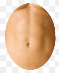 Belly Sticker By Zura - Navel Emoji,Emoji With Butterflies In Stomach