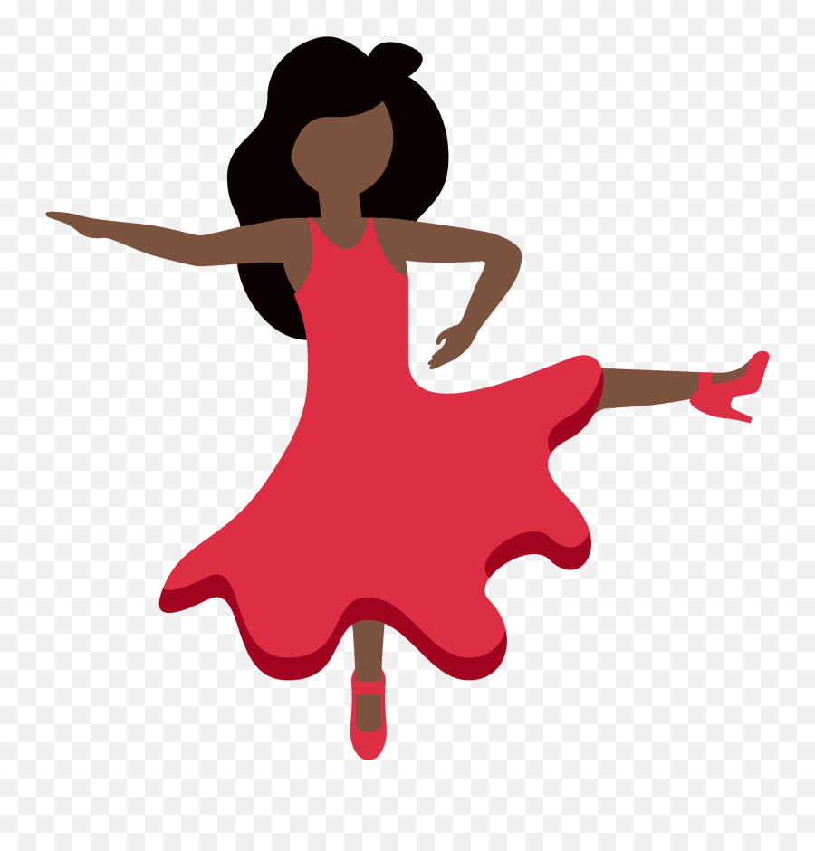 Dark Skin Tone Emoji - Dance,Dancing Emoji App