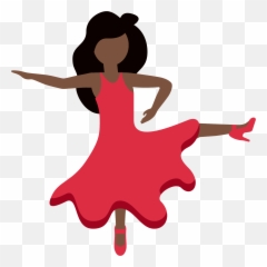 Dark Skin Tone Emoji - Dance,Dancing Emoji App