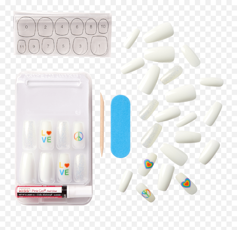 Kiss Special Design Nails - Pill Emoji,Tried To Use A Emoticon Under Speical Request