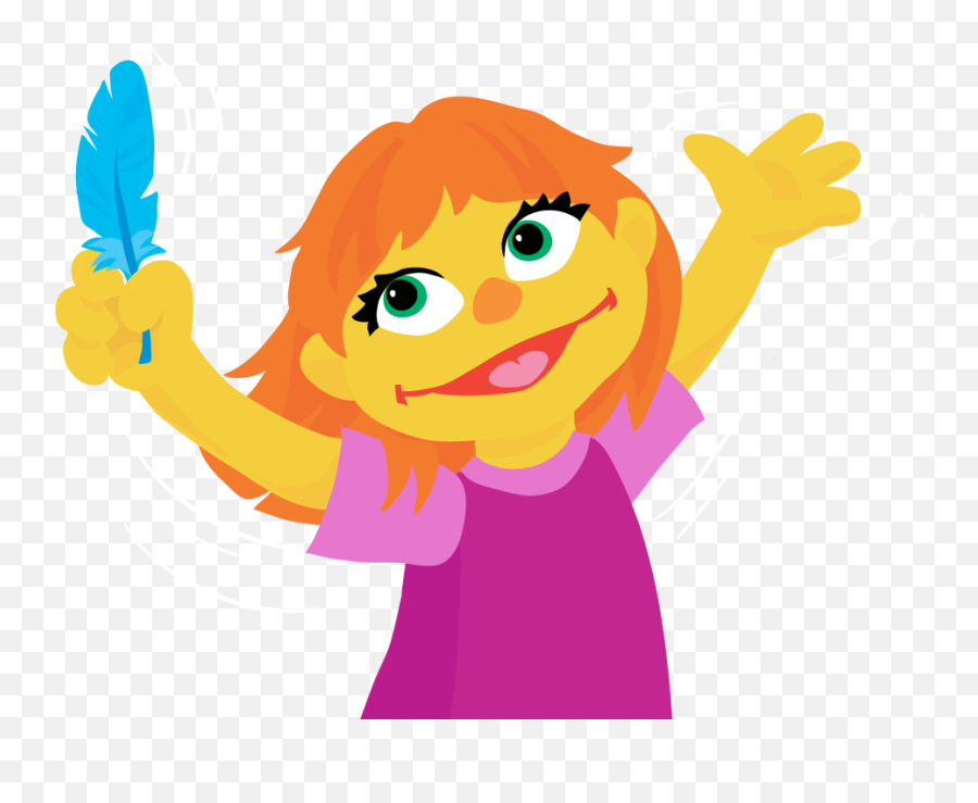 Julia Character Sesame Street Emoji,Nae Nae Emoji