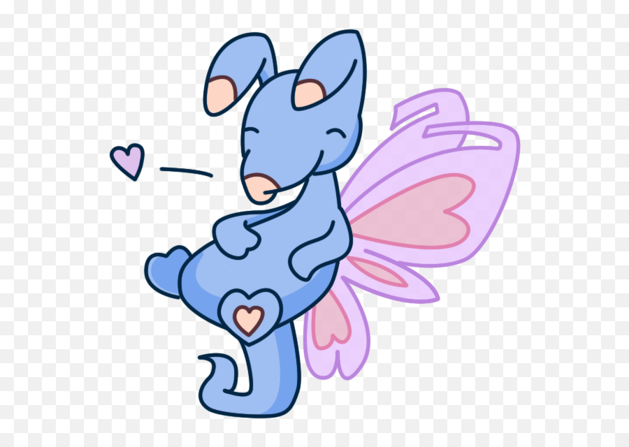 Fyora Gave Me Another Faerie As A Gift - Mythical Creature Emoji,Dung Emoji Neopets