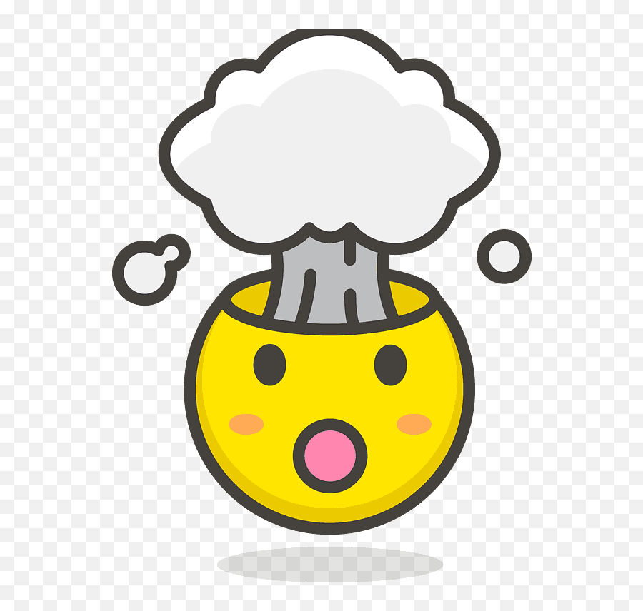 Exploding Head Emoji Clipart - Emojis Exploding Head Svg,Exploding Emotions Vector Image