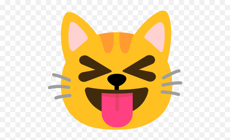 Emoji Mashup Bot On Twitter Squinting - Tongue Happy,Orange Cat Emoji