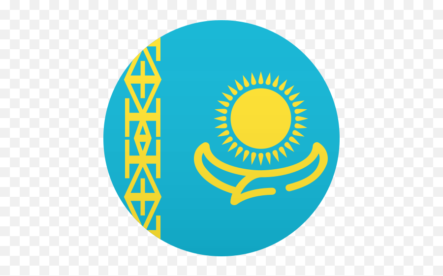 Kazakhstan Flag Emoji - Flag Round Kazakhstan,Emoji Flags Meaning