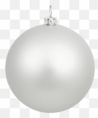 White Christmas Ball Transparent Png Png Mart Emoji,Images Of Emojis Santa Chirsmas