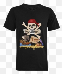 Pirate Ship Treasure Chest And Jolly Roger Menu0027s V - Neck T Emoji,Pirate Ship Emoticon