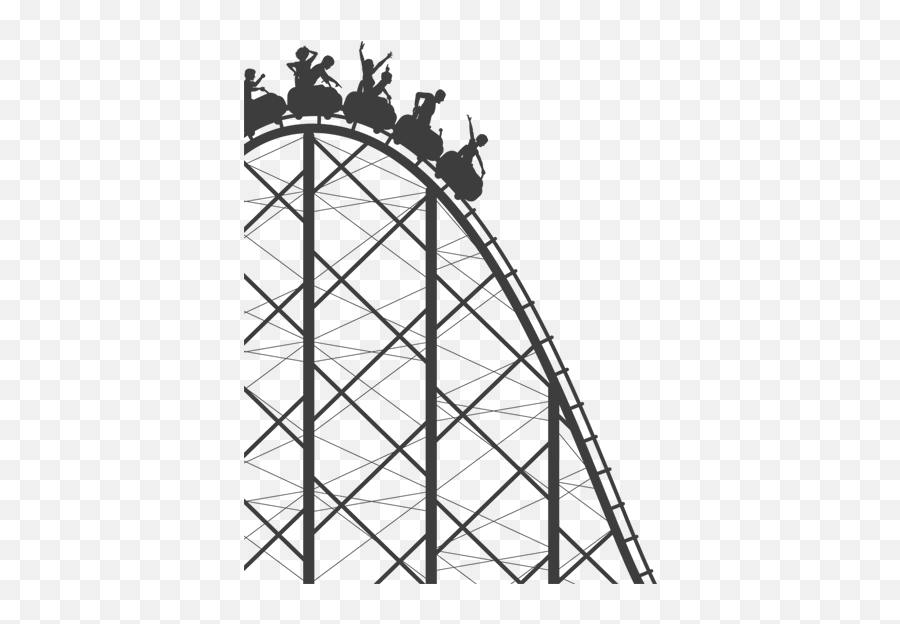 Track Clipart Roller Coaster Track Track Roller Coaster - Roller Coaster Silhouette Emoji,Rollercoaster Emoji