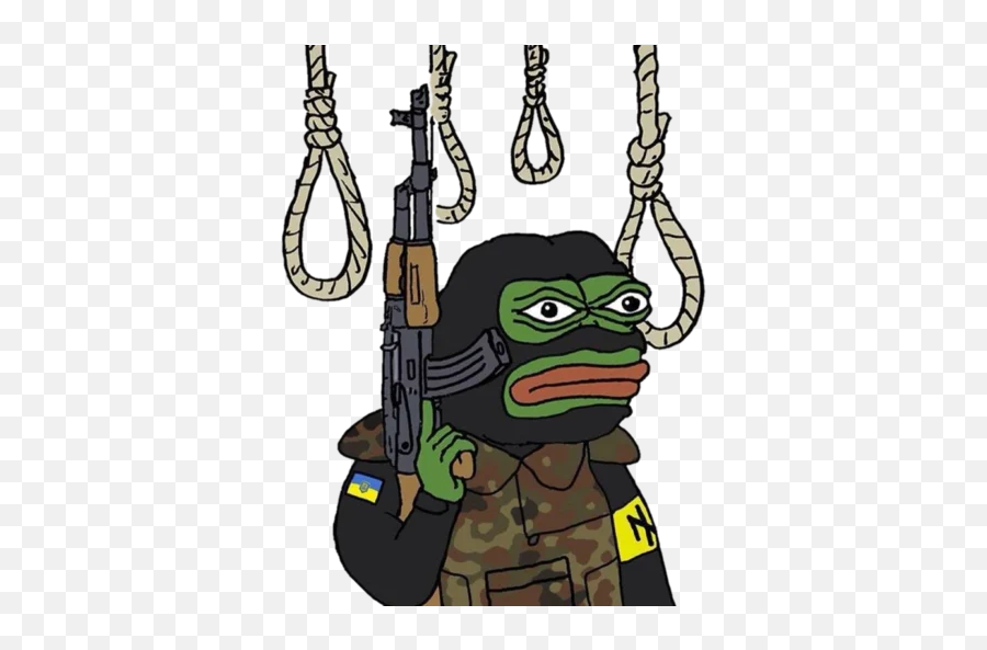 Telegram Sticker From Real Muthaphuckkin Pepe Pack Emoji,Ak47 Emoji