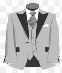 Blazer Clipart Formal Coat Grey Suit Clipart - Clip Art Library Emoji,Emoji Mens Suit