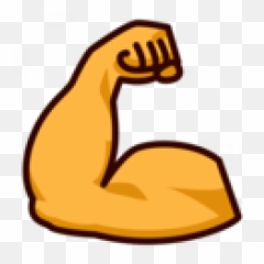 Flex Emoji Png Transparent Images - Flexed Bicep Emoji,Flex Emoji