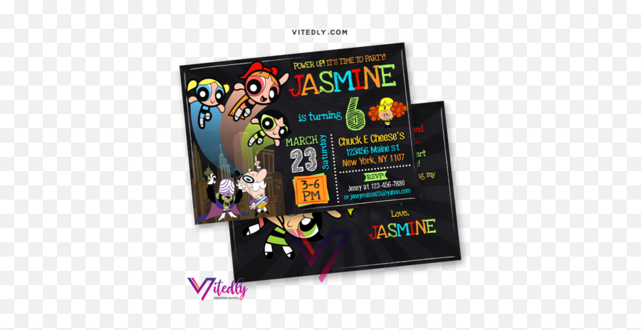 Invitations U2013 Tagged Girls Invitation U2013 Page 2 U2013 Vitedly - Fictional Character Emoji,Party Emoticon Yahoo