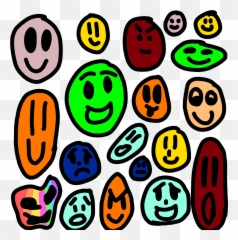 Face Smile Happy Sad Shocked Wow Sticker By Julia - Happy Emoji,Sad Emotions Faces