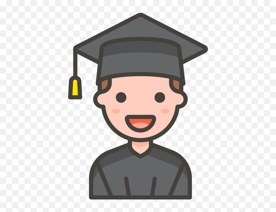 Man Student Emoji Clipart - Shrugging Icon,College Emoji