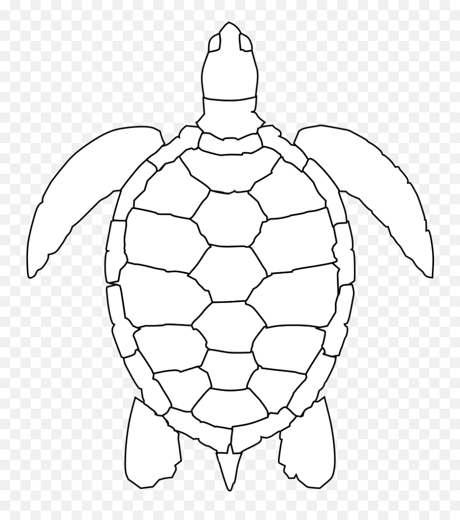 Printable Sea Turtle Coloring Page - Clip Art Library Turtle Outline Drawing Emoji,Turtle Emotions