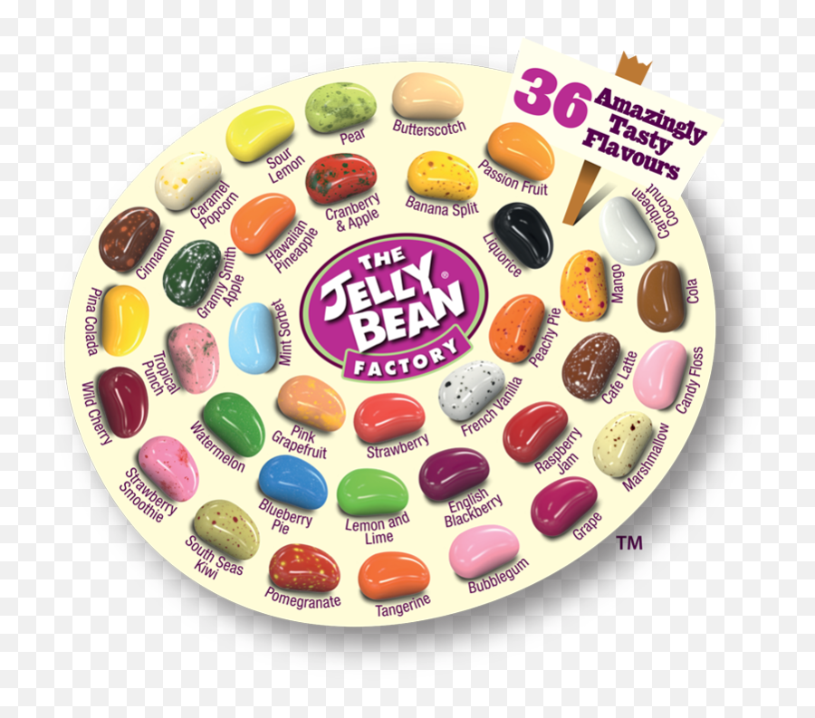 Tub Bomboane Jelly Bean Gourmet Mix - Jelly Beans 36 Flavours Emoji,Jelly Belly Mixed Emotions