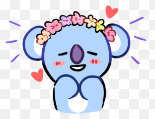 Koya With Flower Sticker - Transparent Background Koya Icons Png Emoji,Emoji Backpack Hangers