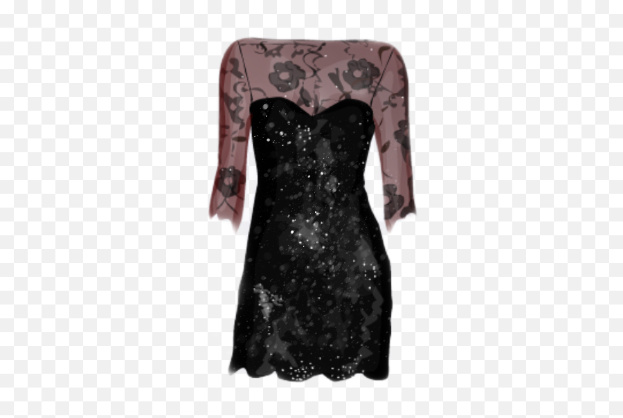 Rare Balmain Black Dress Sticker - Basic Dress Emoji,100 Emoji Dress