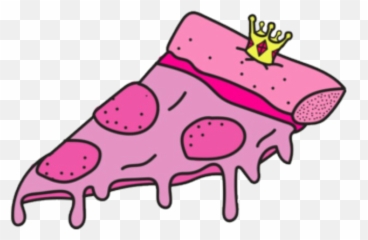 Pizza Emoji - Pink Sticker,Pizza Emoji Transparent