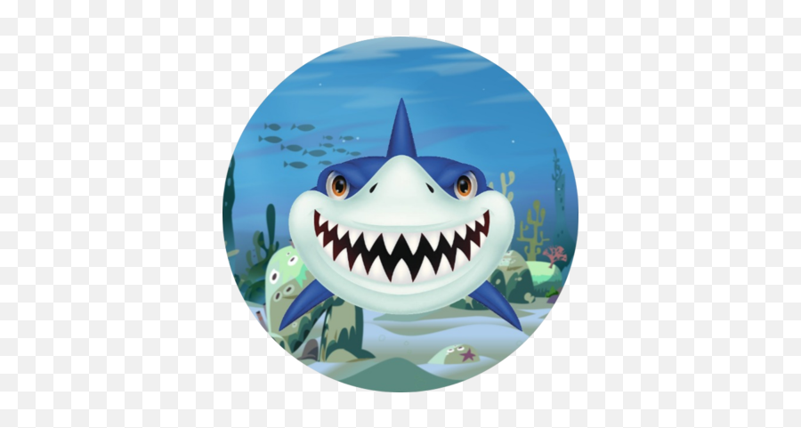 Roundcircular Shaped Patches The Sugar Patch - Shark Jaw Clipart Emoji,Shark Made Out Of Emojis