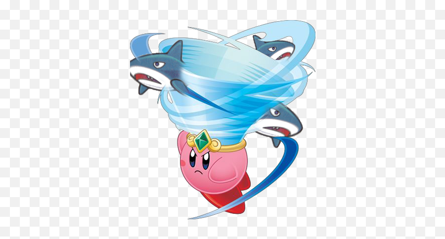 Kirby Mafia - Sharknado Kirby Emoji,Kirby Thinking Emoji