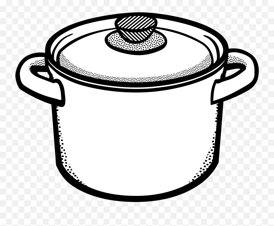 Boiling Food And Cooking Drawing Free Image - Clip Art Black And White Pot Emoji,Emotions Boiling