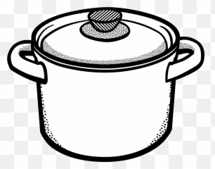 Boiling Food And Cooking Drawing Free Image - Clip Art Black And White Pot Emoji,Emotions Boiling