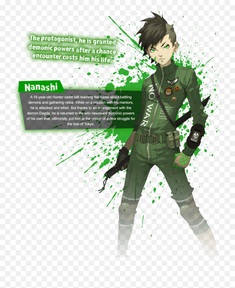 Smt Shin Nanashi Smt4 Sticker - Smt 4 Apocalypse Emoji,Demon Hunter Emoji