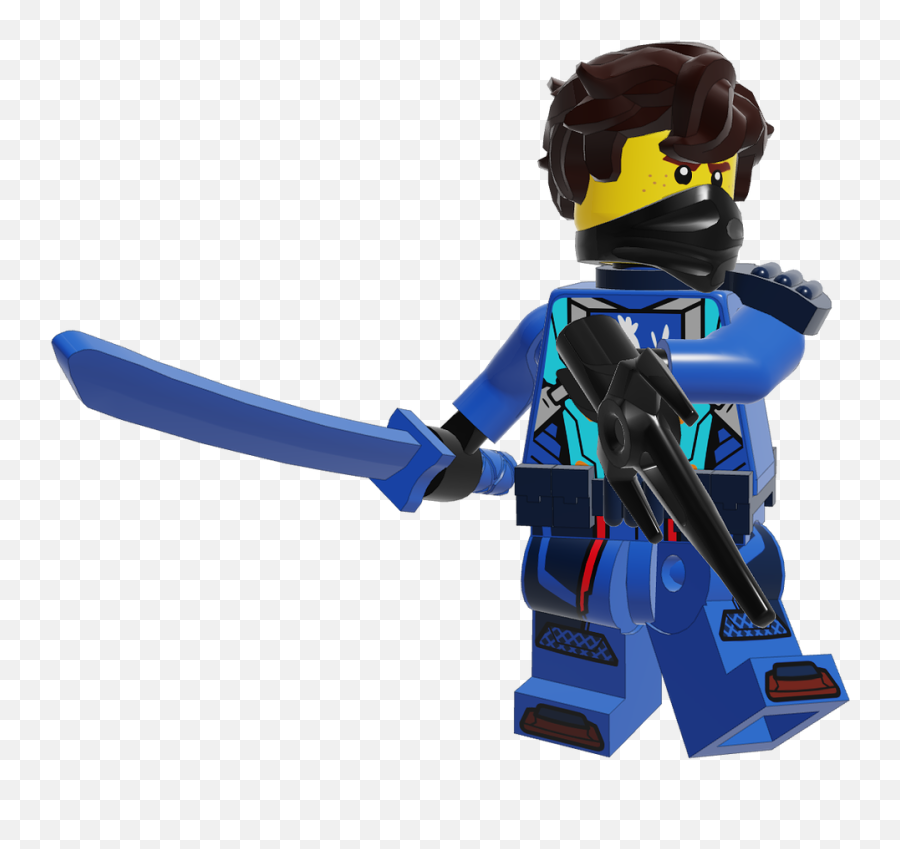 Mecabrickscom Custom Ninjago Minifigure Series Jay V13 - Mecabricks Ninjago Emoji,Weapons Emojis