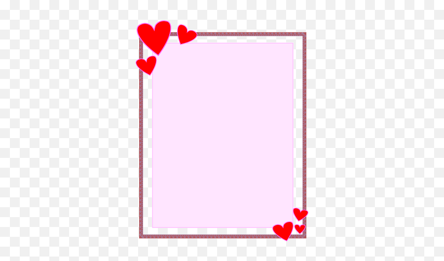 Free Heart Border For Word Download - Border Design Heart Frame Emoji,Printable Love Emoji Template