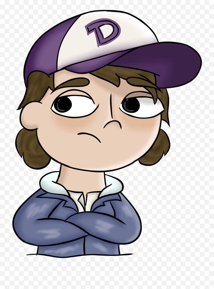 Lil Caricature I Did Of Clementine - Cricket Cap Emoji,Clementine The Walking Dead Emotions