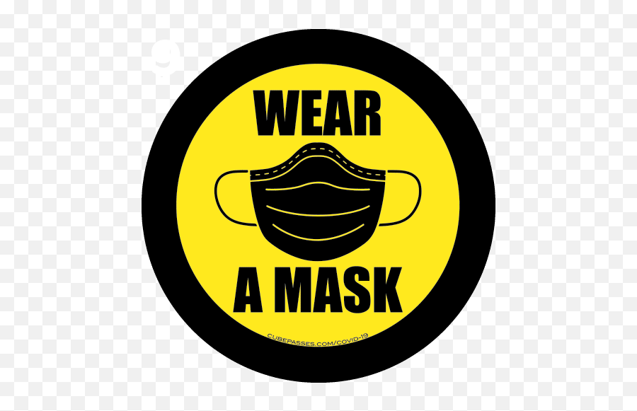 Mask Required Window Stickers - 2 Year Warranty Emoji,Emoticon Masks